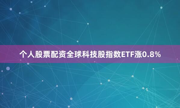 个人股票配资全球科技股指数ETF涨0.8%