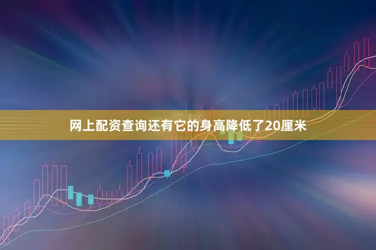 网上配资查询还有它的身高降低了20厘米